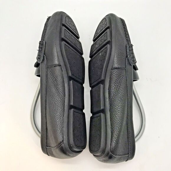 Calvin Klein Leta Slip On Loafers Women's 6.5 Black Pebbled Leather Flats Shoes - Picture 7 of 12